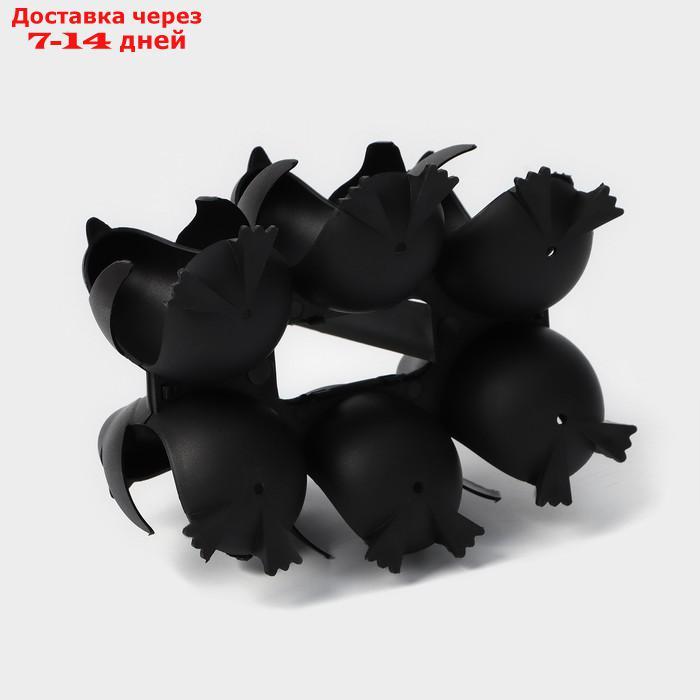 Подставка для яиц "Пингвинчики", 12×15×13 см, цвет чёрный - фото 4 - id-p220628004