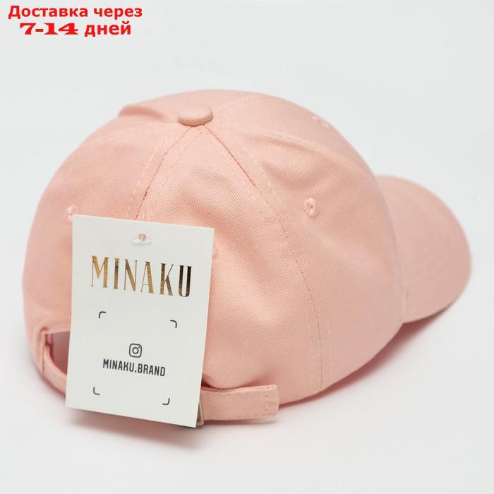 Кепка для девочки MINAKU цвет розовый, р-р 52-54 - фото 4 - id-p220628164
