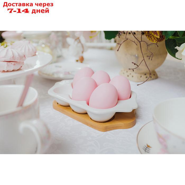 Подставка для яиц Доляна "Эстет", 19,2×11×3,6 см, 6 ячеек - фото 6 - id-p220628244