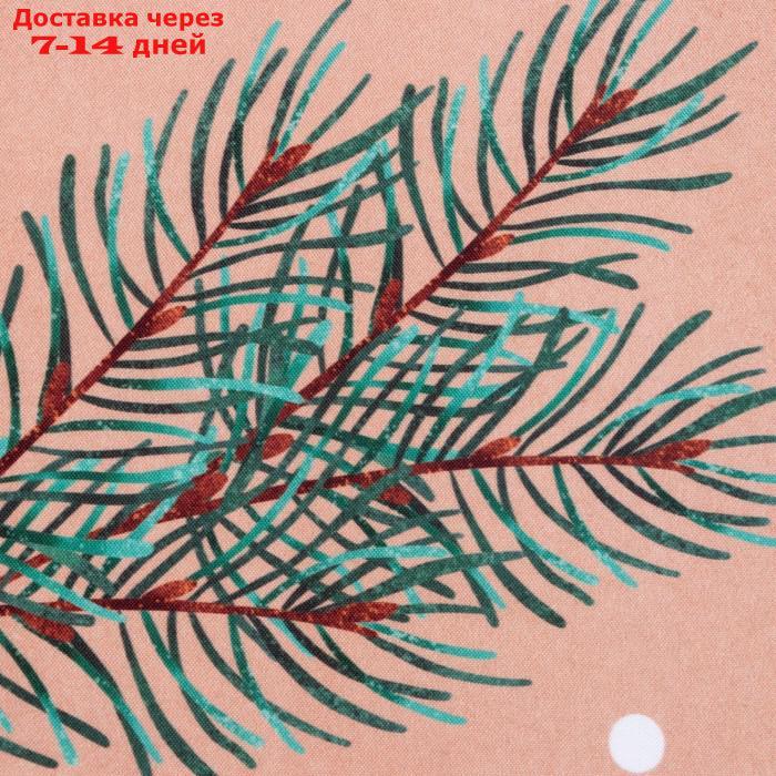 Комплект штор д/кухни с подхватами Этель Fir branches, 145х180 см - 2 шт, габардин - фото 3 - id-p220629448