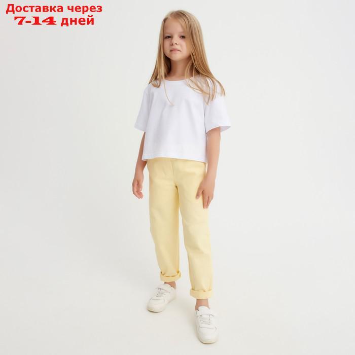 Джинсы для девочки KAFTAN, размер 28 (86-92 см), цвет желтый - фото 1 - id-p220629523