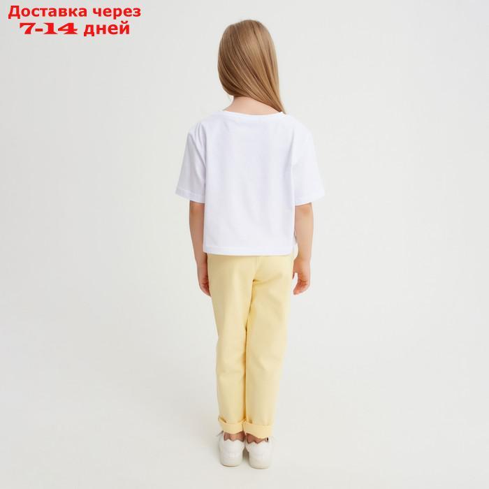 Джинсы для девочки KAFTAN, размер 28 (86-92 см), цвет желтый - фото 4 - id-p220629523