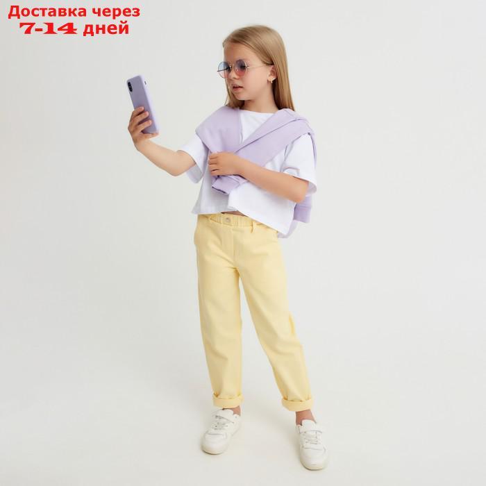 Джинсы для девочки KAFTAN, размер 28 (86-92 см), цвет желтый - фото 6 - id-p220629523