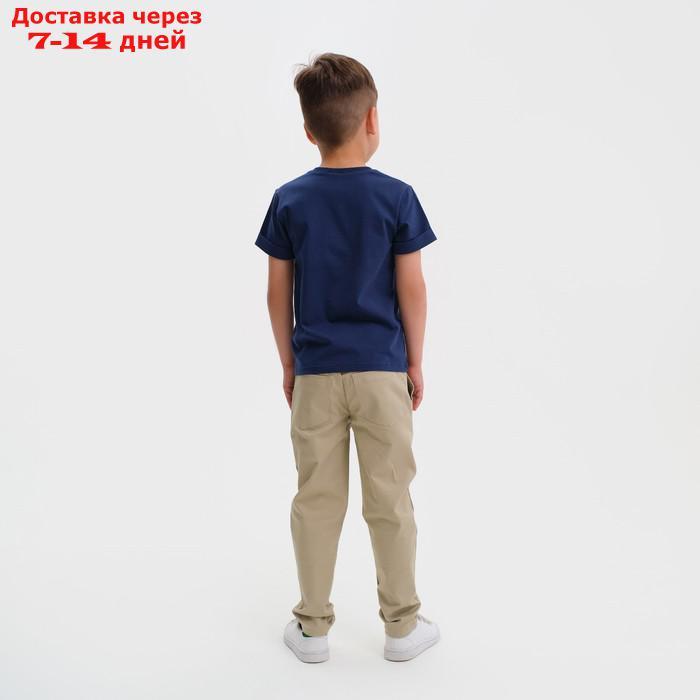 Джинсы для мальчика KAFTAN, размер 36 (134-140 см), цвет бежевый - фото 4 - id-p220629528