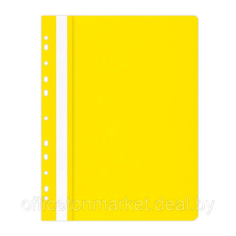 Папка-скоросшиватель с перфорацией "Office Product", А4, желтый - фото 1 - id-p220660828