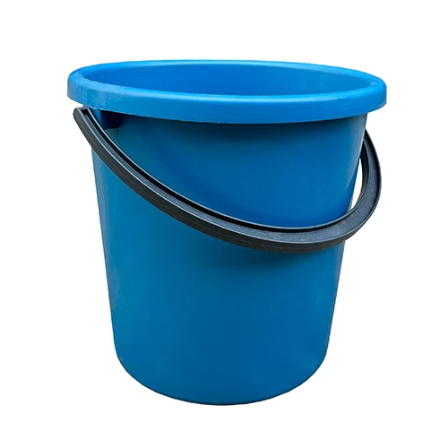 Ведро 10л "ЗИМА", прочный пластик, цвет синий (20)