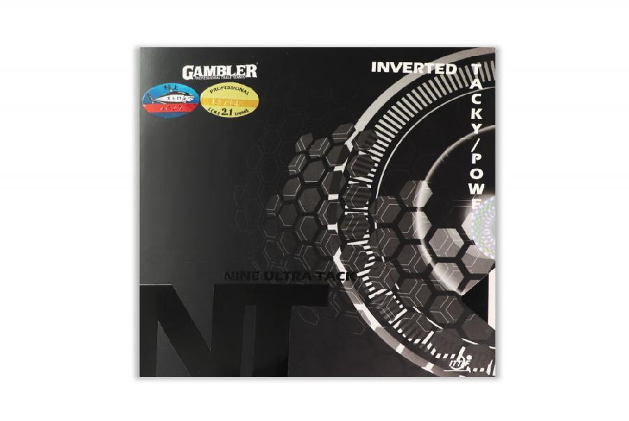 Накладка для ракетки GAMBLER NINE ULTRA TACK 2.1MM (BLACK) - фото 1 - id-p220660009