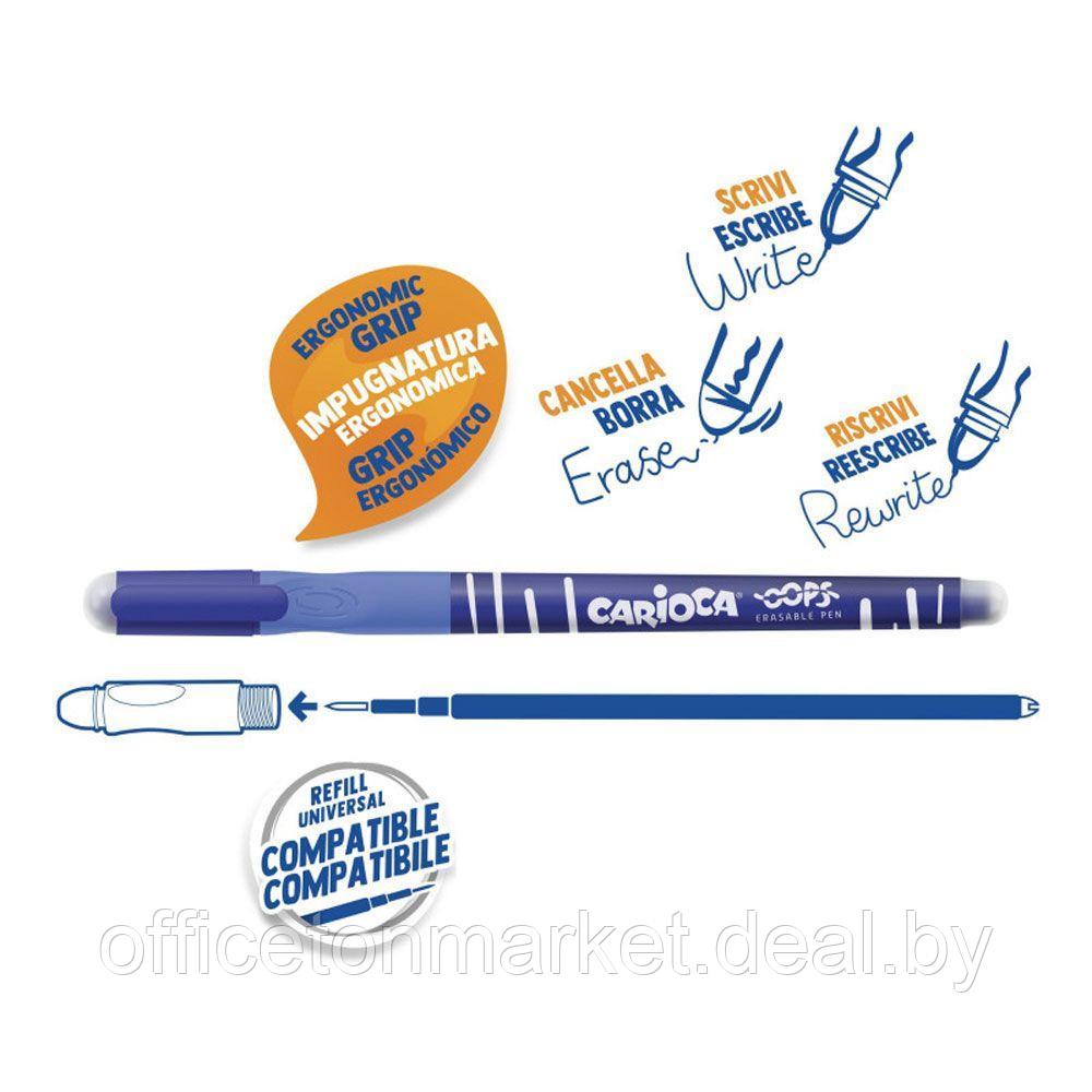 Ручка капиллярная-гелевая "Oops пиши-стирай", 0.7 мм, синий, стерж. синий - фото 2 - id-p220661256
