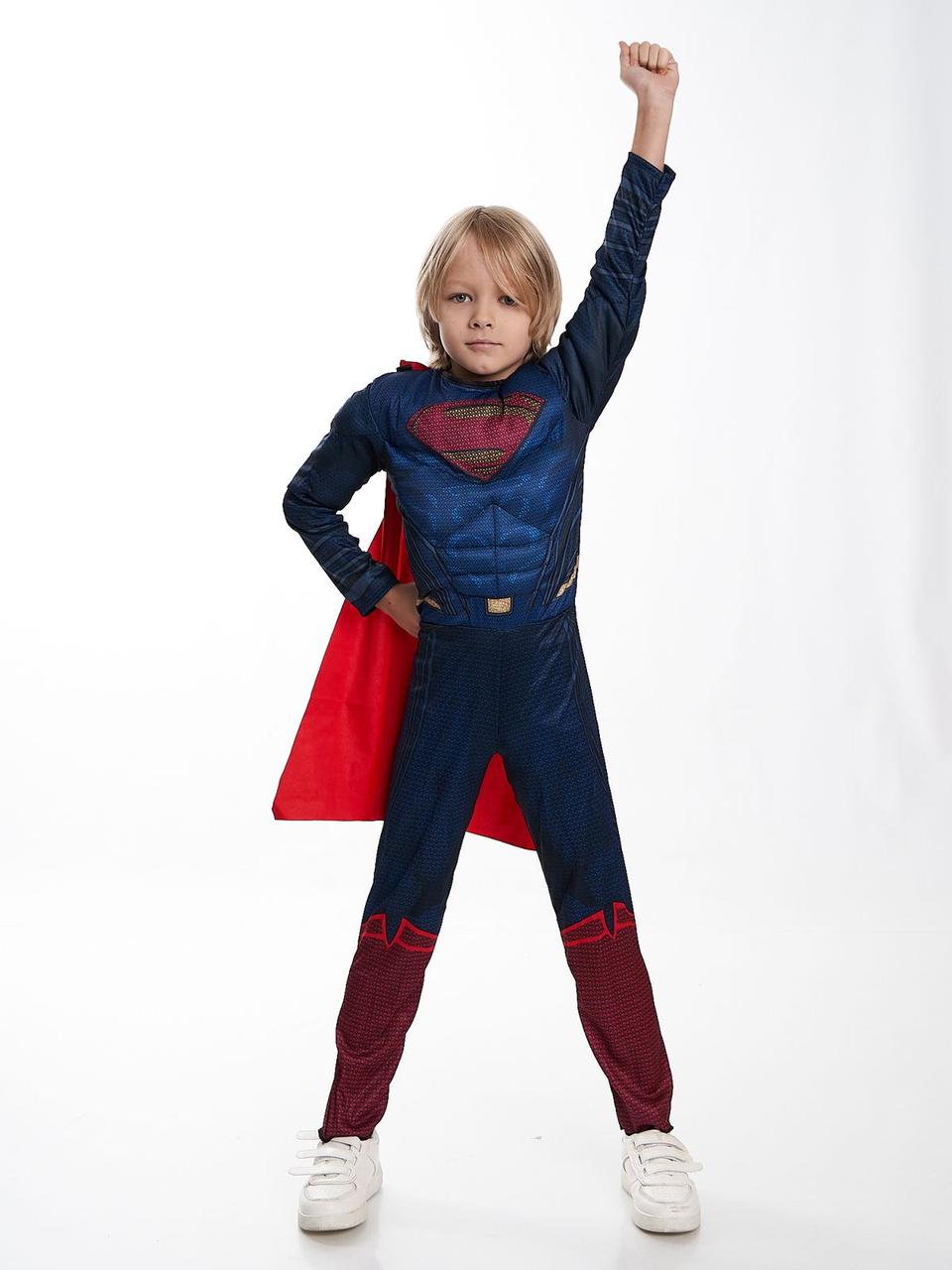 Карнавальный костюм Супермена Superman с мышцами - фото 1 - id-p220670424