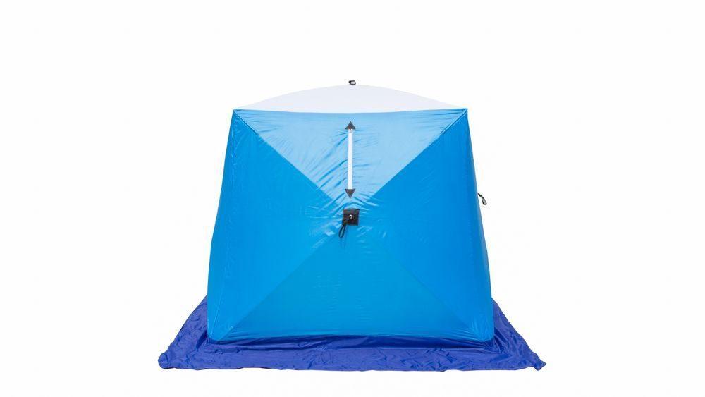 Палатка зимняя СТЭК КУБ 2 LONG трехслойная (1.8х2.1х1.8 м) - фото 2 - id-p109373601