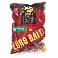 Lion Baits Бойлы растворимые серии EURO BAITS 24 мм клубничный джем - 1 кг