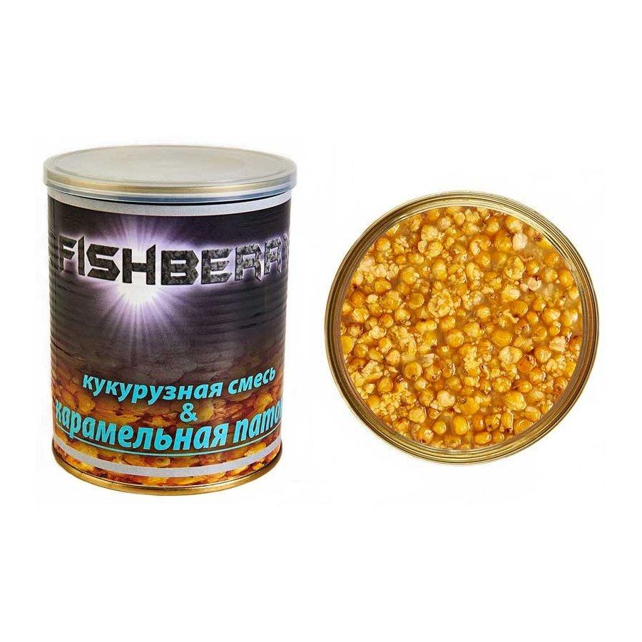 FishBerry Зерновая смесь Кукуруза в карамельной патоке - 900 мл - фото 1 - id-p132292712