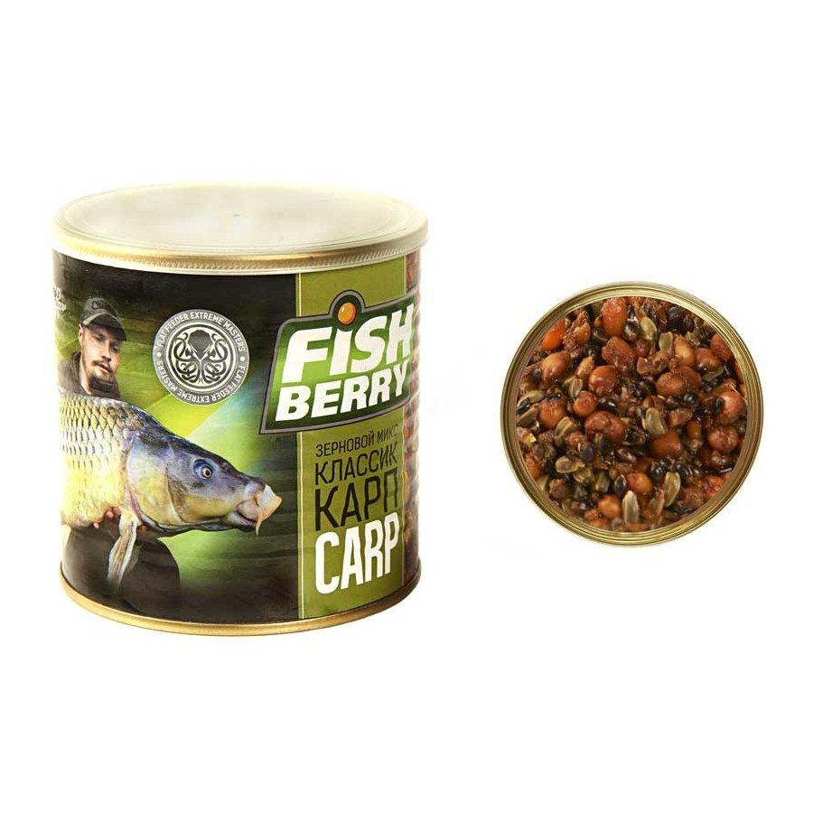 FishBerry Зерновой микс Carp (Карп классик) - 430 мл - фото 1 - id-p132292718