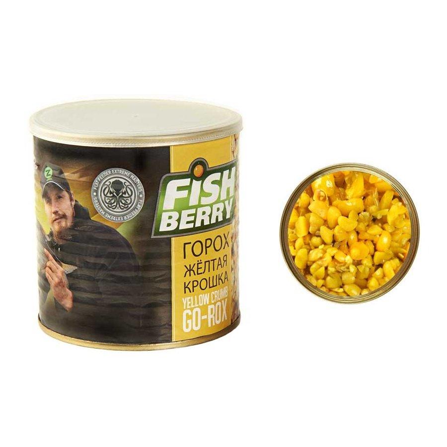FishBerry Зерновая смесь Yellow Crumb Go-Rox (Гороховая крошка желтая) - 430 мл - фото 1 - id-p132292720