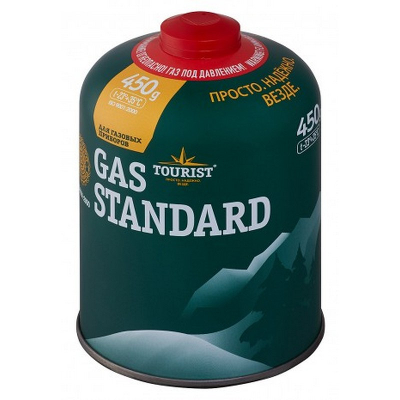 Газовый баллон с резьбой TOURIST Gas Standard 450 гр - фото 1 - id-p184823183