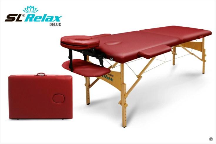 Массажный стол Start Line Delux (Красный) - фото 1 - id-p220668008