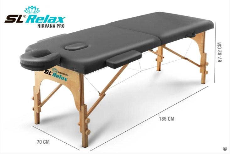 Массажный стол Start Line Relax Nirvana Pro (серая кожа) - фото 2 - id-p220668013