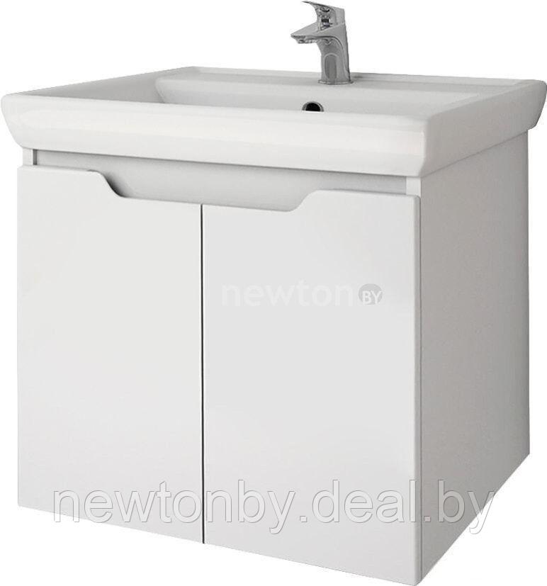 Мебель для ванных комнат Dreja Тумба под умывальник Q (D) 55 99.1007 (белый глянец) - фото 1 - id-p178118631