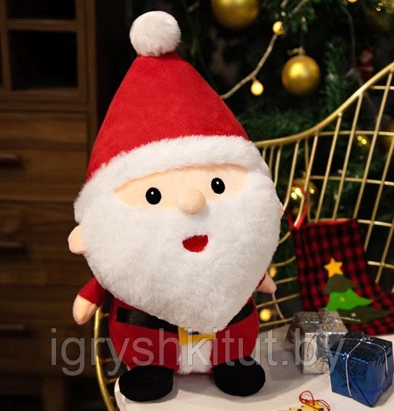 Мягкая плюшевая игрушка Дед Мороз, 23-25 см - фото 1 - id-p220671566