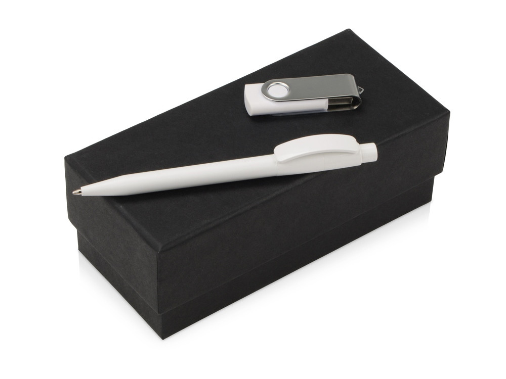 Подарочный набор Uma Memory с ручкой и флешкой, белый - фото 1 - id-p220671913