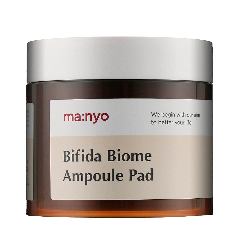 70 шт! Увлажняющие пэды с бифидокомплексом Manyo Bifida Biome Ampoule Pad