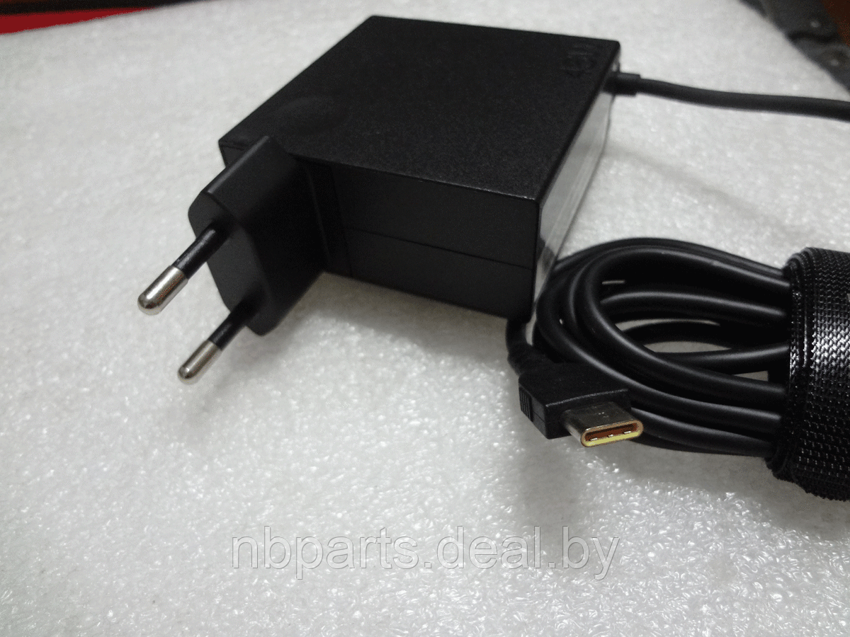 Блок питания (зарядное устройство) для ноутбука Lenovo 65W, 20V 3.25A, Type-C (USB-C), оригинал, Б/У - фото 1 - id-p204097847