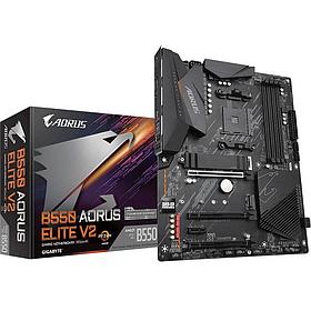 Материнская плата Gigabyte B550 AORUS ELITE V2 Soc-AM4 AMD B550 4xDDR4 ATX AC`97 8ch(7.1) 2.5Gg RAID+HDMI+DP