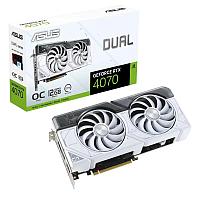 Видеокарта Asus PCI-E 4.0 DUAL-RTX4070-O12G-WHITE NVIDIA GeForce RTX 4070 12288Mb 192 GDDR6X 2520/21000 HDMIx1