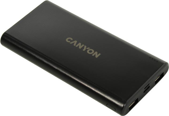 Внешний аккумулятор CANYON CNE-CPB1006B Black (2xUSB 2.1A 10000mAh) - фото 1 - id-p220674662