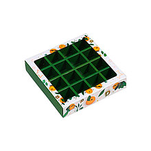 Коробка для конфет 16 шт "Верь в чудеса" (Россия, 177х177х38 мм) 7119767