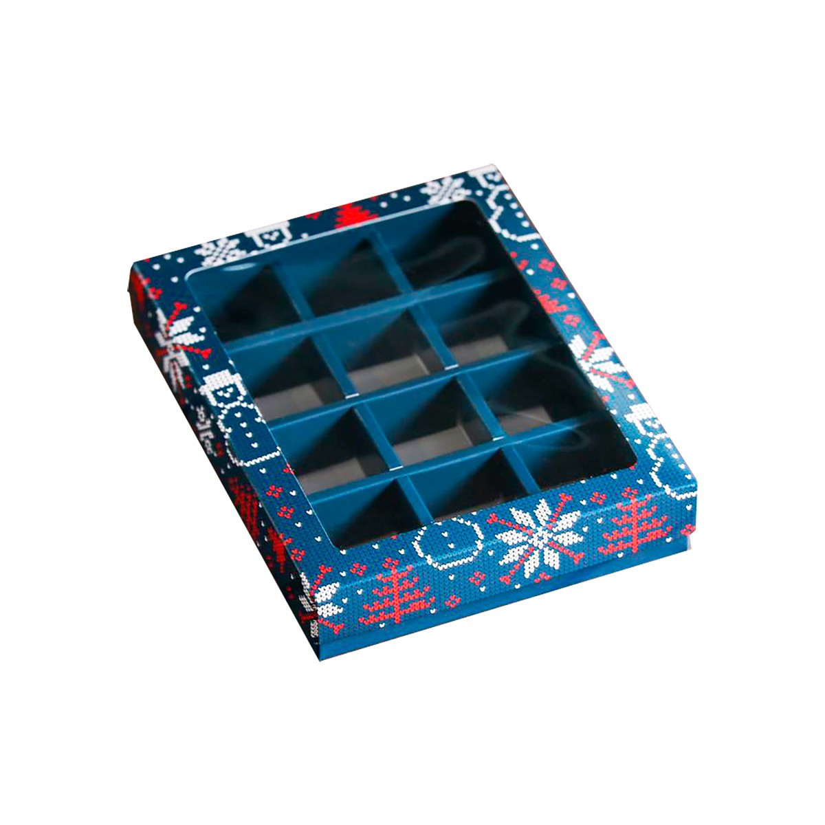 Коробка для 12 конфет Свитерок (Россия, 190 х150х36 мм) 7119878 - фото 1 - id-p220647613