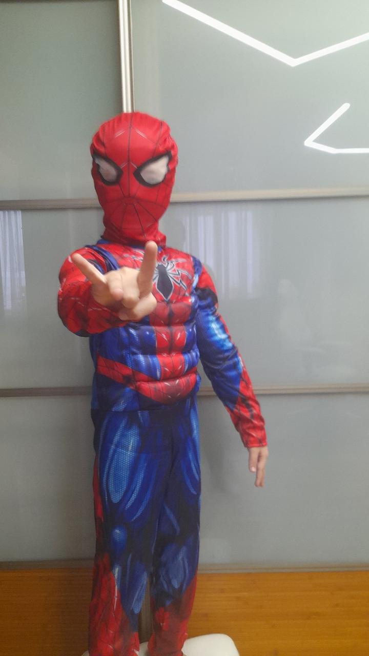 Детский костюм человек паук ( spiderman ) с мускулами - фото 1 - id-p111161971