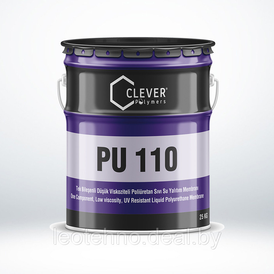 Жидкая резина CLEVER PU 110 однокомпонентная гидроизоляция, 5 кг - фото 1 - id-p220677992