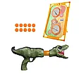 Помповый бластер Тираннозавр CHENGKETOYS Dinosaur Popper с мишенью и 10 мягких патронов, AX1031D, фото 2