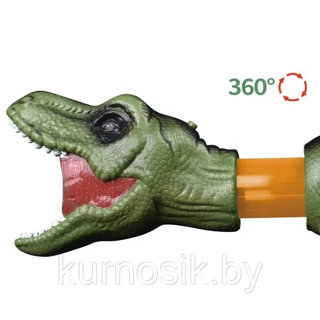 Помповый бластер Тираннозавр CHENGKETOYS Dinosaur Popper с мишенью и 10 мягких патронов, AX1031D - фото 3 - id-p220680059