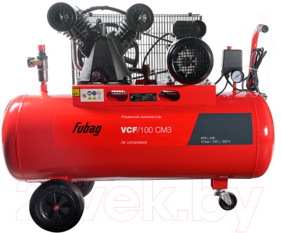 Воздушный компрессор Fubag VCF/100 СM3 со шлангом - фото 3 - id-p220679535