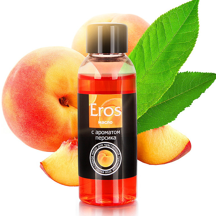 Массажное масло с ароматом персика Eros Exotic 50 мл - фото 1 - id-p220680202