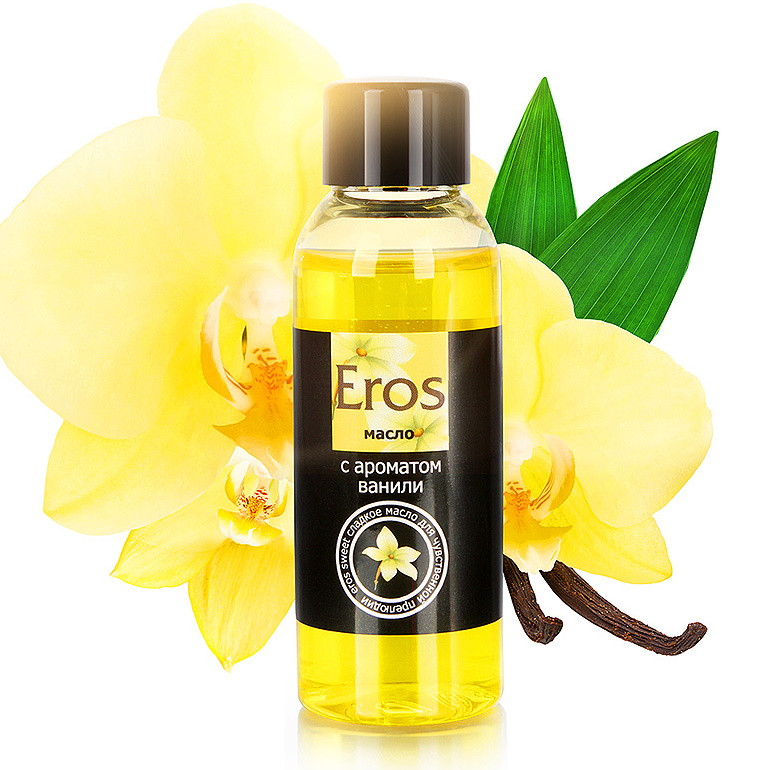 Массажное масло с ароматом ванили Eros Exotic 50 мл - фото 1 - id-p220680203