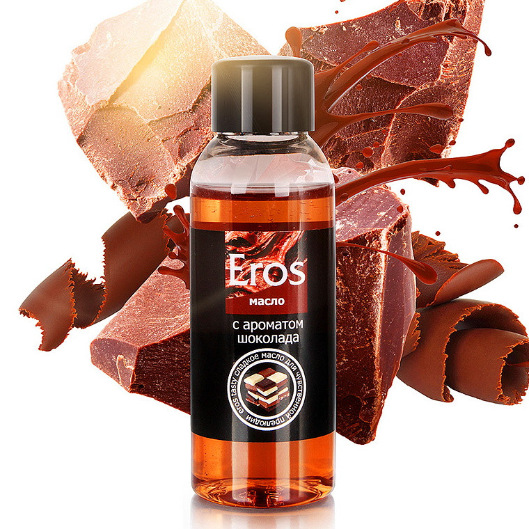 Массажное масло с ароматом шоколада Eros Exotic 50 мл - фото 1 - id-p220680204