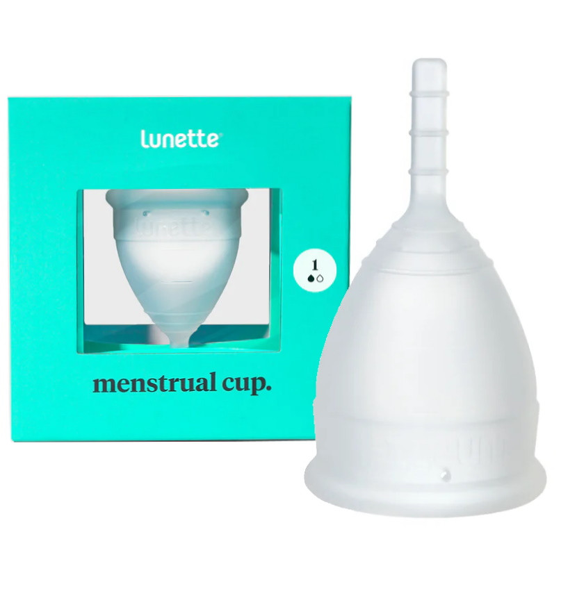 Прозрачная менструальная чаша Lunette Cup 25 мл - фото 1 - id-p220680954