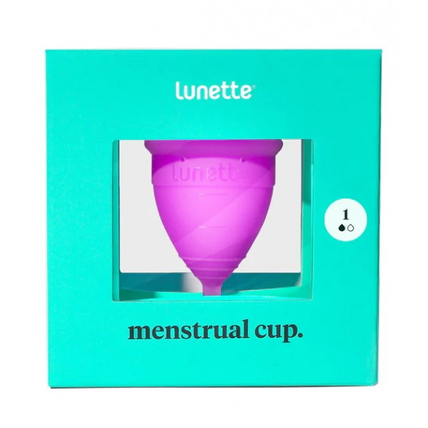 Фиолетовая менструальная чаша Lunette Cup 25 мл - фото 6 - id-p220680955