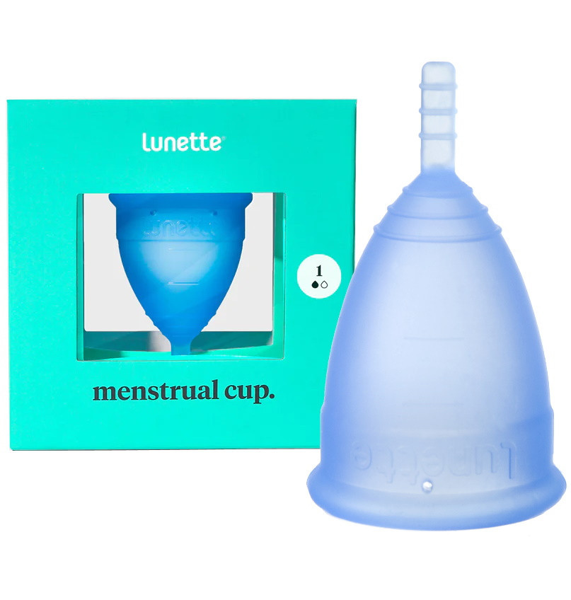 Синяя менструальная чаша Lunette Cup 25 мл - фото 1 - id-p220680956