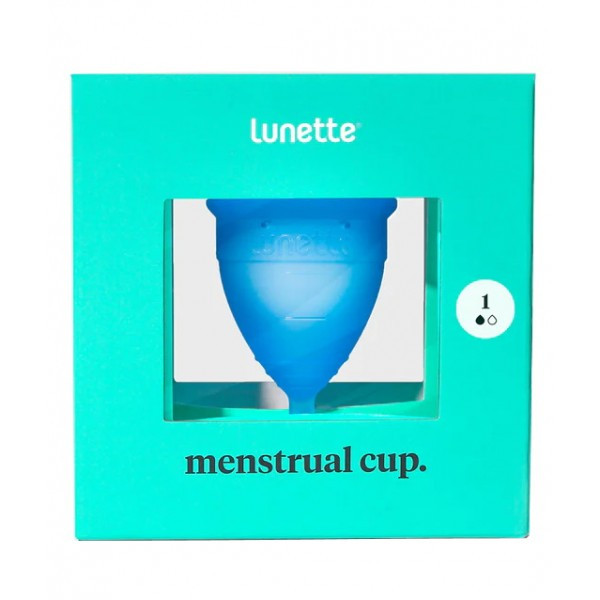 Синяя менструальная чаша Lunette Cup 25 мл - фото 6 - id-p220680956