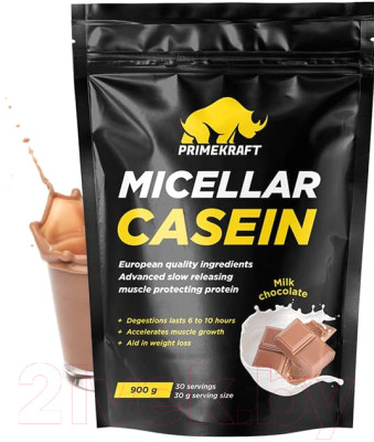 Протеин Prime Kraft Micellar Casein Молочный шоколад - фото 3 - id-p220679683