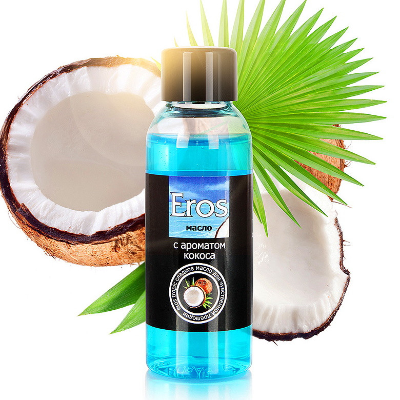 Массажное масло с ароматом кокоса Eros Tropic 50 мл - фото 1 - id-p220680224