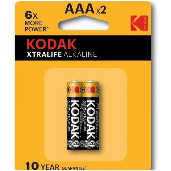 Батарейка Kodak Xtralife Alkaline AAA (LR3) 2 шт - фото 1 - id-p211448426