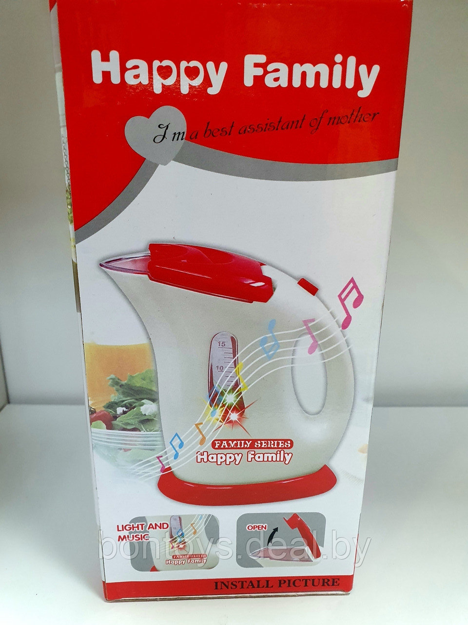 Детский игрушечный чайник-электрочайник Happy family свет, звук - фото 2 - id-p135561169