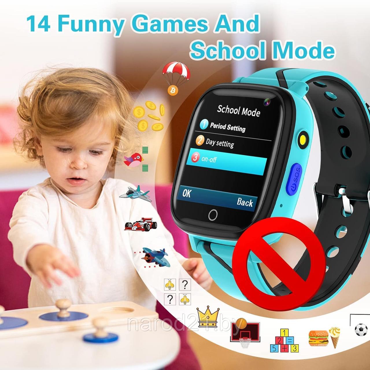 Детские умные часы с GPS Profit G-Shok Q20 с камерой и магнитной зарядкой - фото 4 - id-p117441808