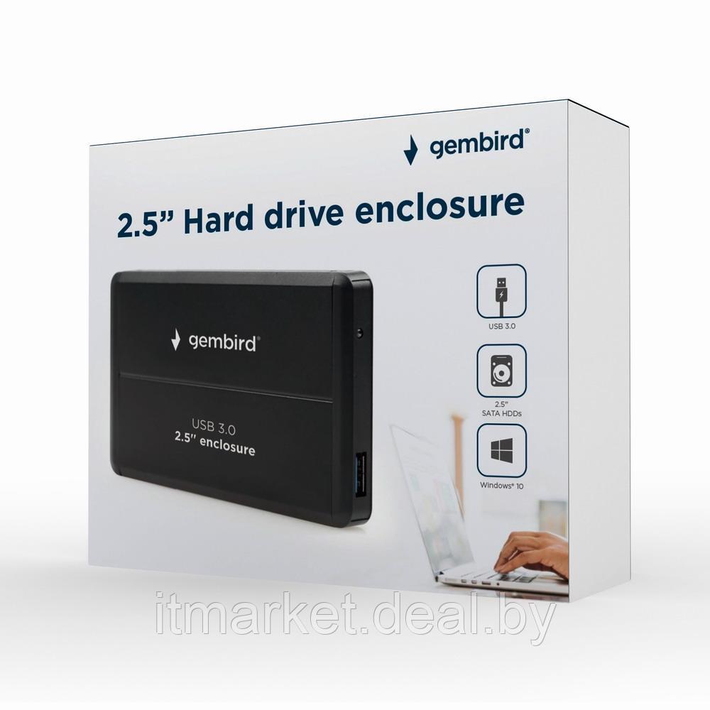Бокс для внешнего подключения HDD Gembird EE2-U3S-2 (2.5"hdd SATA, USB3.0, black) - фото 5 - id-p220685739