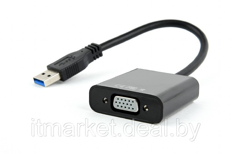 Переходник Cablexpert AB-U3M-VGAF-01 (USB3.0 -> VGA Full HD) 15 см - фото 1 - id-p220685742